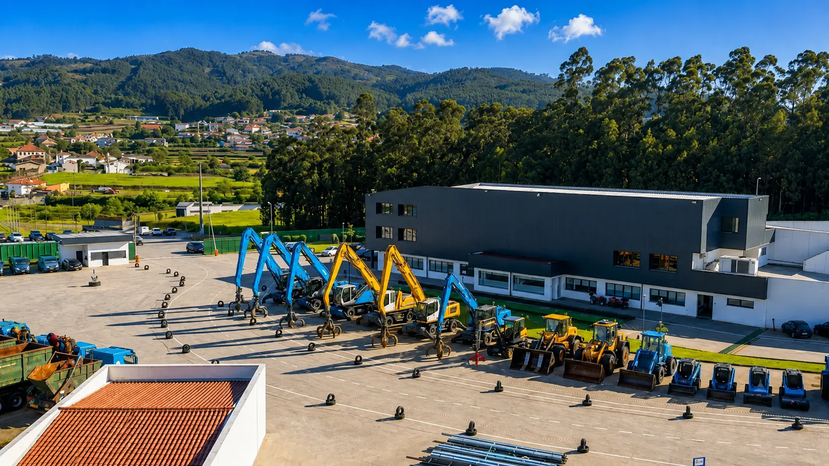 Panorâmica do parque industrial de 180.000 m²